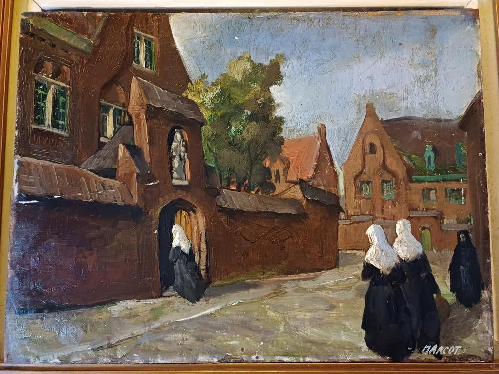 Olieverfschilderij begijnhof, Enlèvement
