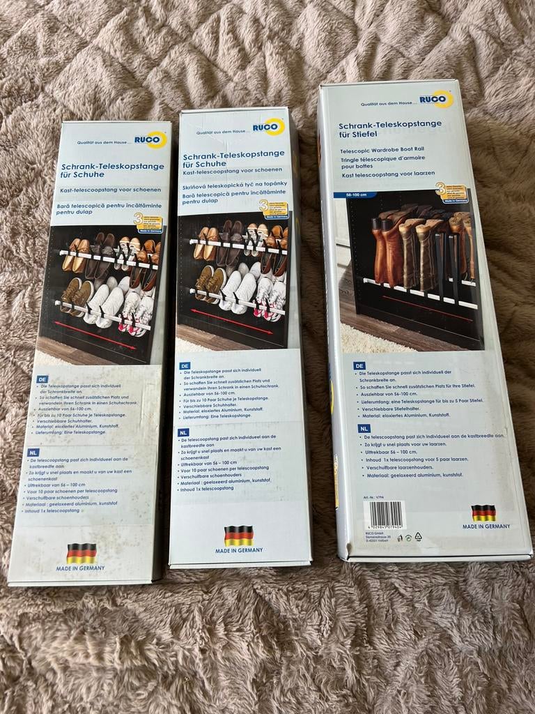 Lot de 3 rangements poir chaussures et bottes, Enlèvement ou Envoi, Neuf