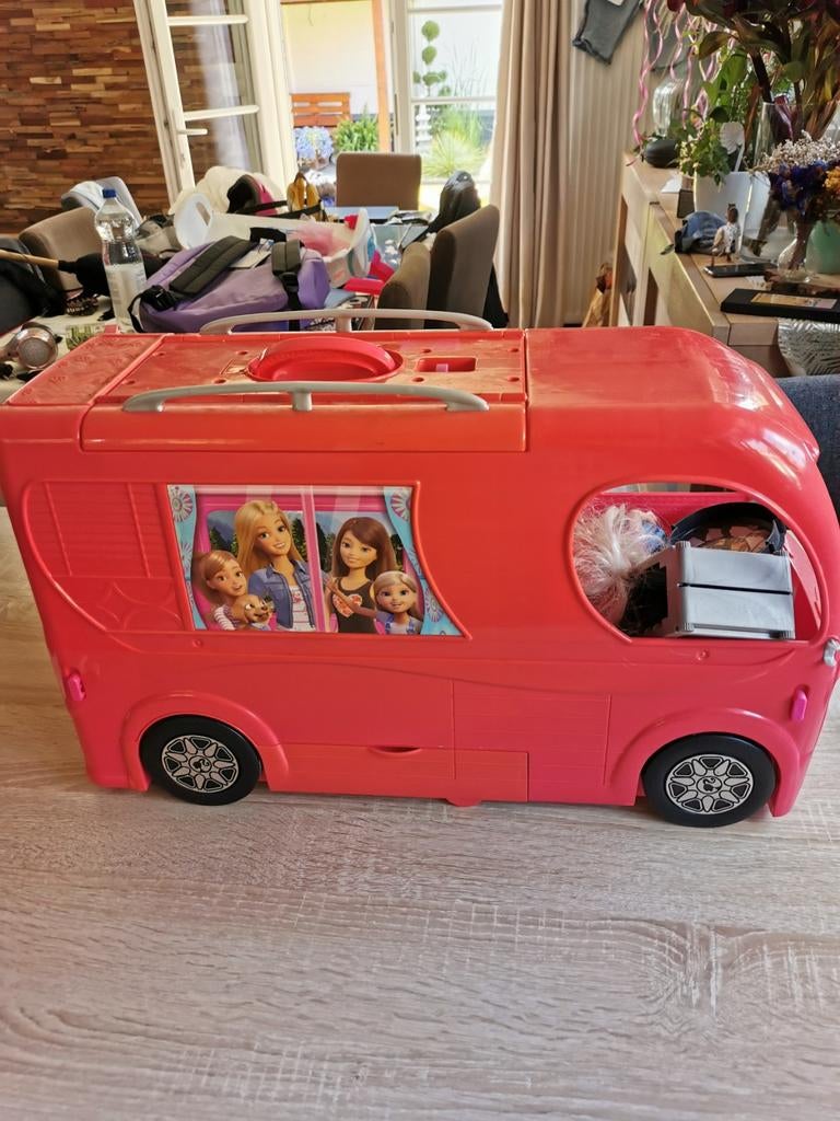 Camping car barbie, Enlèvement, Comme neuf