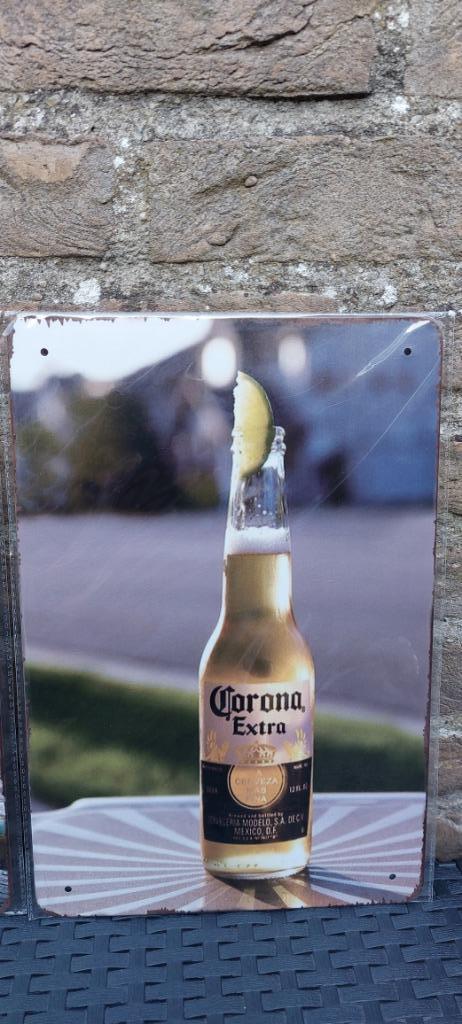 Reclamebord Corona Cerveza (nr 2), Ophalen of Verzenden, Nieuw, Reclamebord, Plaat of Schild, Overige merken