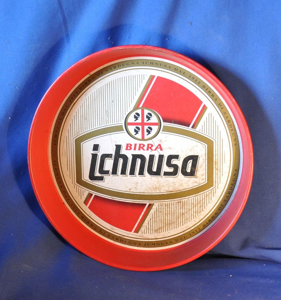 plateau de brasserie publicité birra ichnusa sardegna, Collections, Enlèvement ou Envoi, Utilisé, Autres types