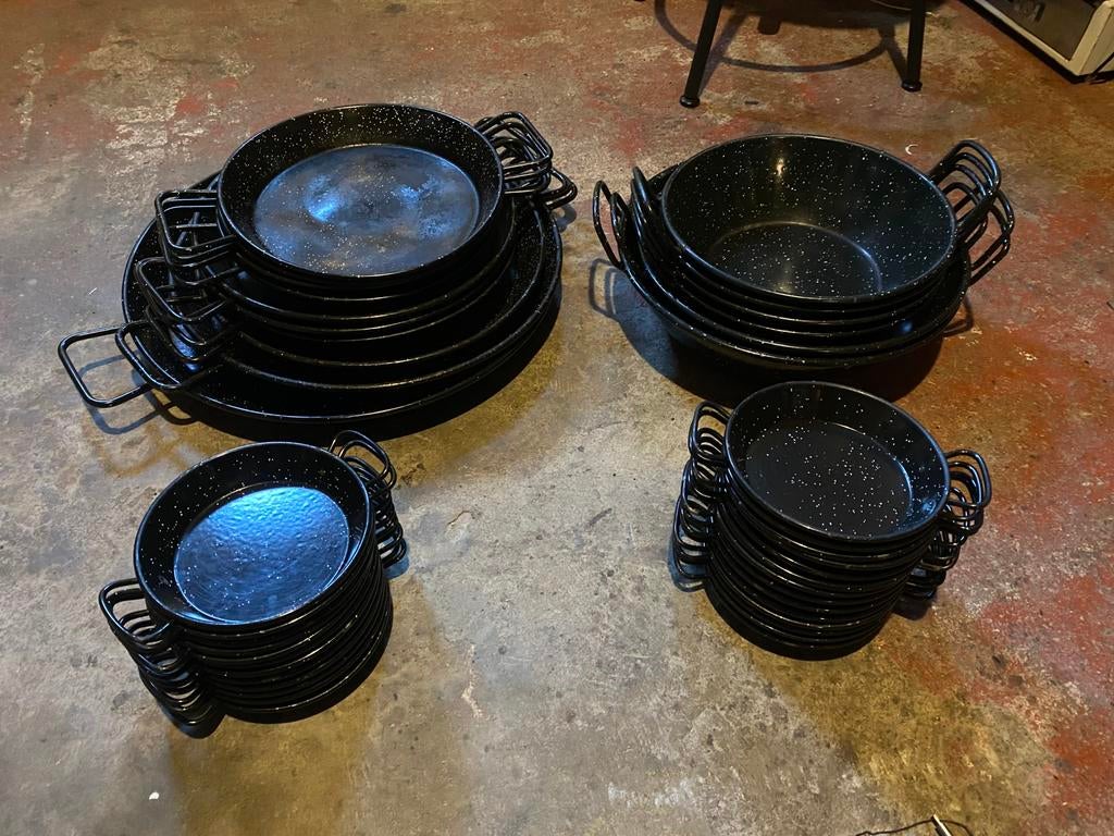 Paella pannen., Huis en Inrichting, Keuken | Potten en Pannen, Ophalen, Gebruikt