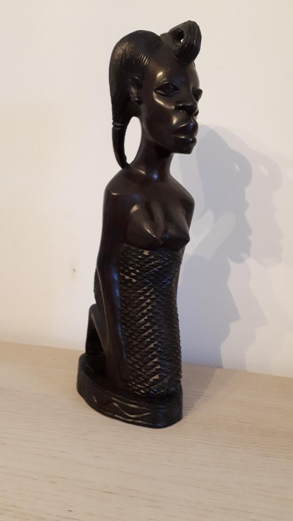 Femme africaine  en ébène, Antiquités & Art, Enlèvement ou Envoi