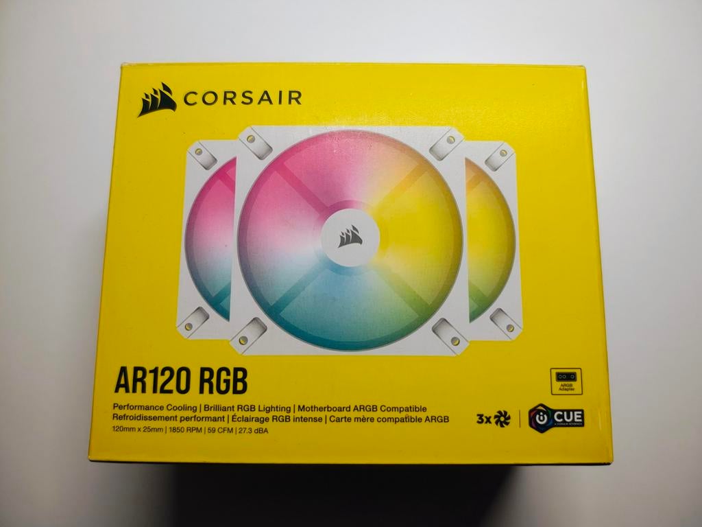 Corsair iCUE AR120 Digital RGB Pack 3 Ventilateurs 120mm, Informatique & Logiciels, Refroidisseurs d'ordinateur, Utilisé, Refroidisseur ordinateur à air