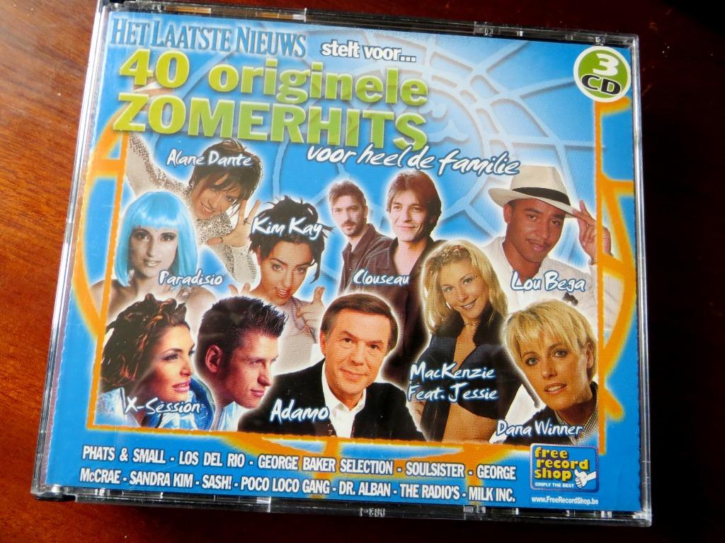 40 ORIGINELE ZOMERHITS - BOX 3 CD-SET  (MILK iNC - ADAMO ), Envoi, Comme neuf, Dance, Coffret