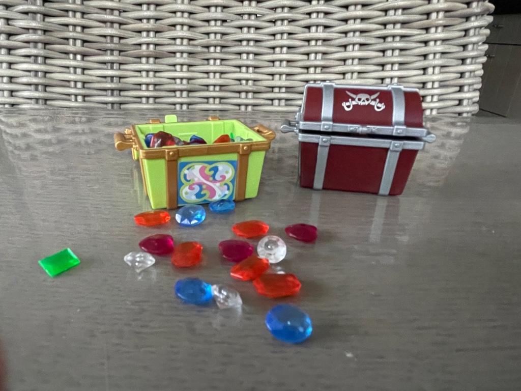 playmobil schatkist piraat diamant, Ophalen of Verzenden, Zo goed als nieuw