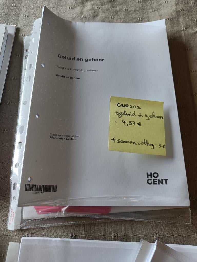 HO Gent logopedie en audiologie 1 ste jaar, Ophalen of Verzenden, Zo goed als nieuw