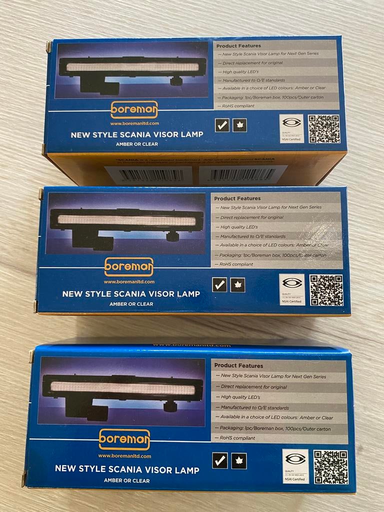 Lampe à visière Scania 3 pièces, Enlèvement