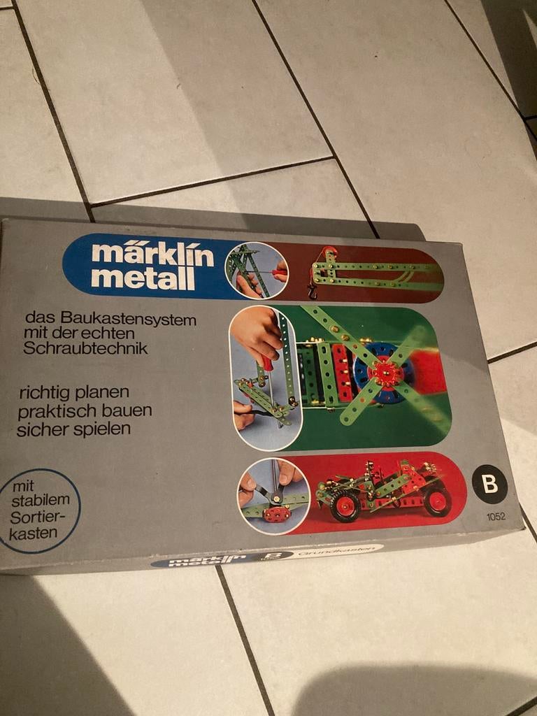 Vintage meccano bouwdoos - marklin metall, Enlèvement ou Envoi, Utilisé, Construction