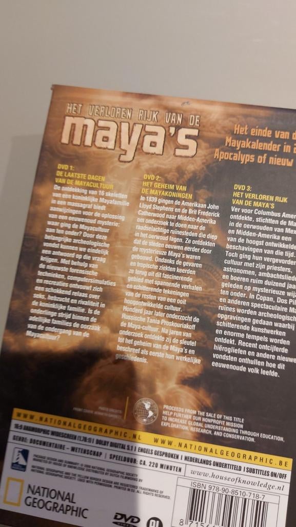 Dvds de aarde vanuit de hemel en de maya's., Ophalen, Zo goed als nieuw