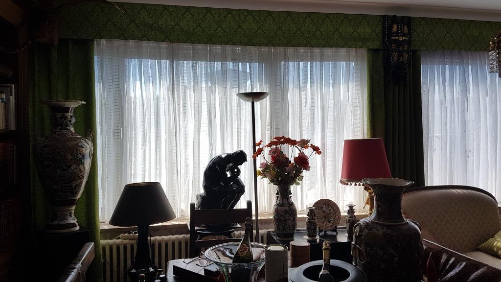rideaux en voile sur plis plats, Maison & Meubles, 200 cm ou plus, Enlèvement ou Envoi, 150 à 200 cm, Utilisé