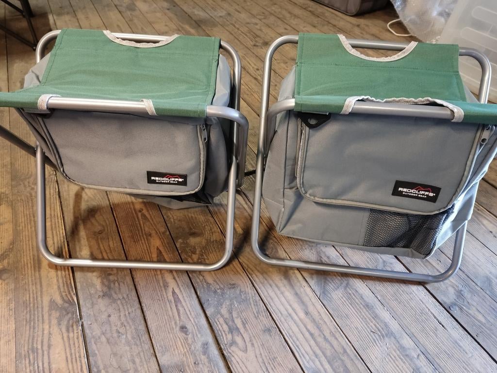 2 camping krukjes/vis krukjes met koeltas Nieuw, Caravanes & Camping, Meubles de camping, Enlèvement, Neuf, Autre