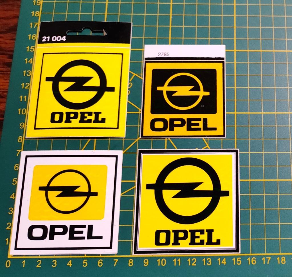 Lot 4x stickers Opel logo (4 verschillende), Collections, Autocollants, Enlèvement ou Envoi