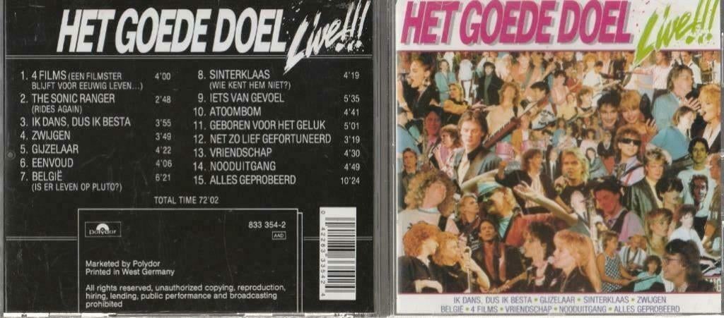Het goede doel Live!!!, Ophalen of Verzenden, Zo goed als nieuw