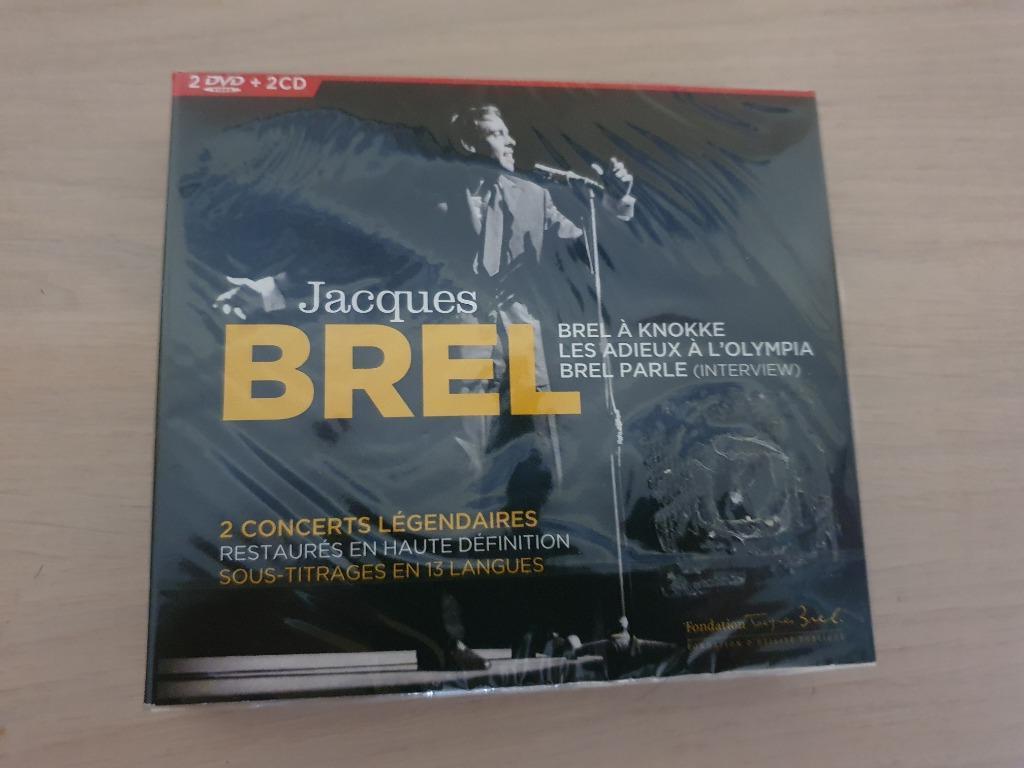 Nouveau Jacques Brel-En Concert (2 CD | 2 DVD), Enlèvement ou Envoi, Neuf, dans son emballage