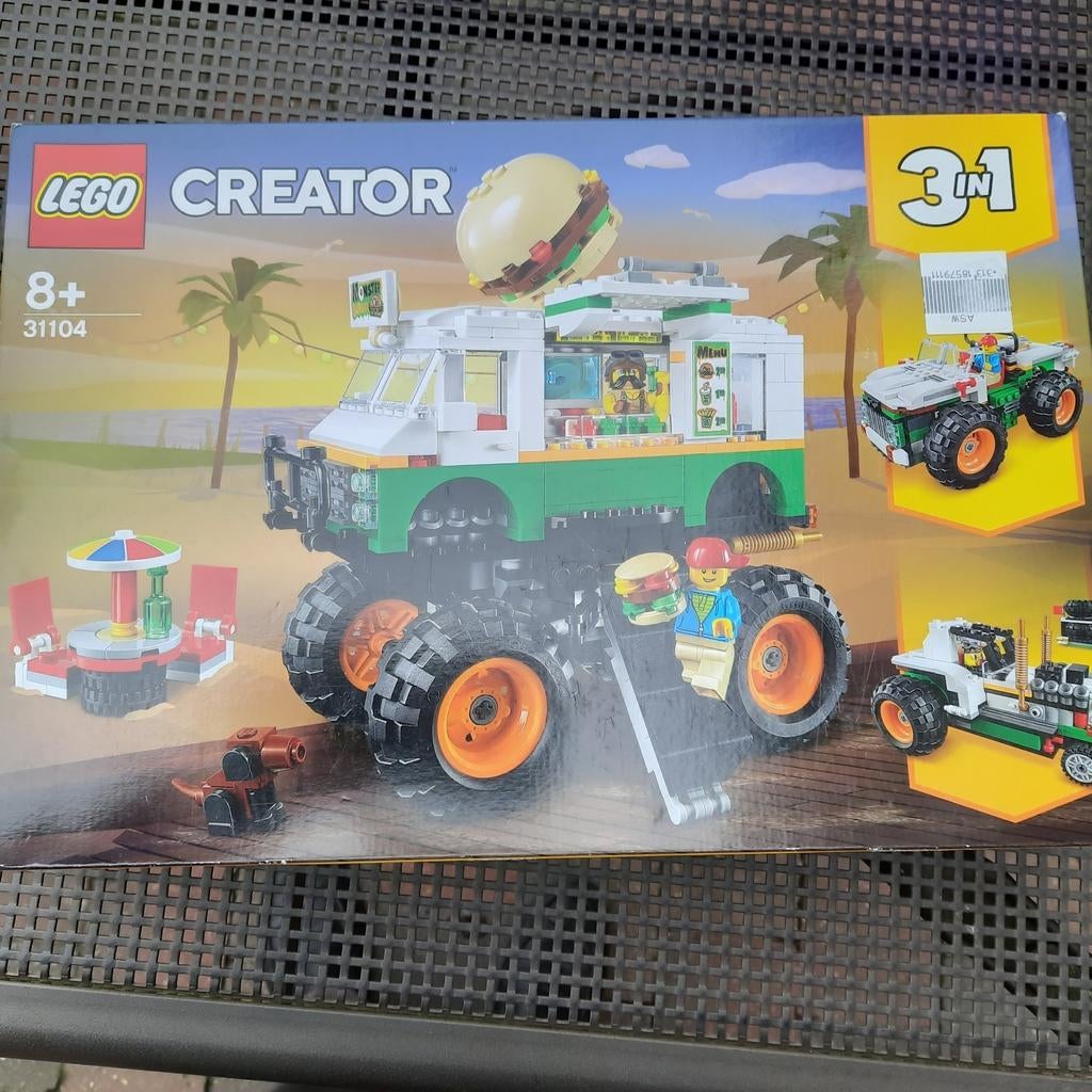 LEGO CREATOR 31104 SEALED en NIEUW : MONSTER BURGER TRUCK, Ophalen, Nieuw, Complete set, Lego