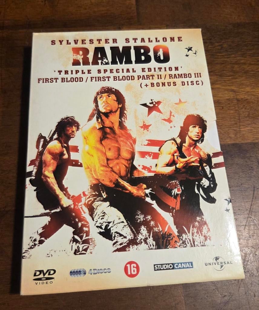 Rambo  - Triple Special Edition (dvd), Vanaf 16 jaar, Ophalen of Verzenden, Actie en Avontuur, Boxset