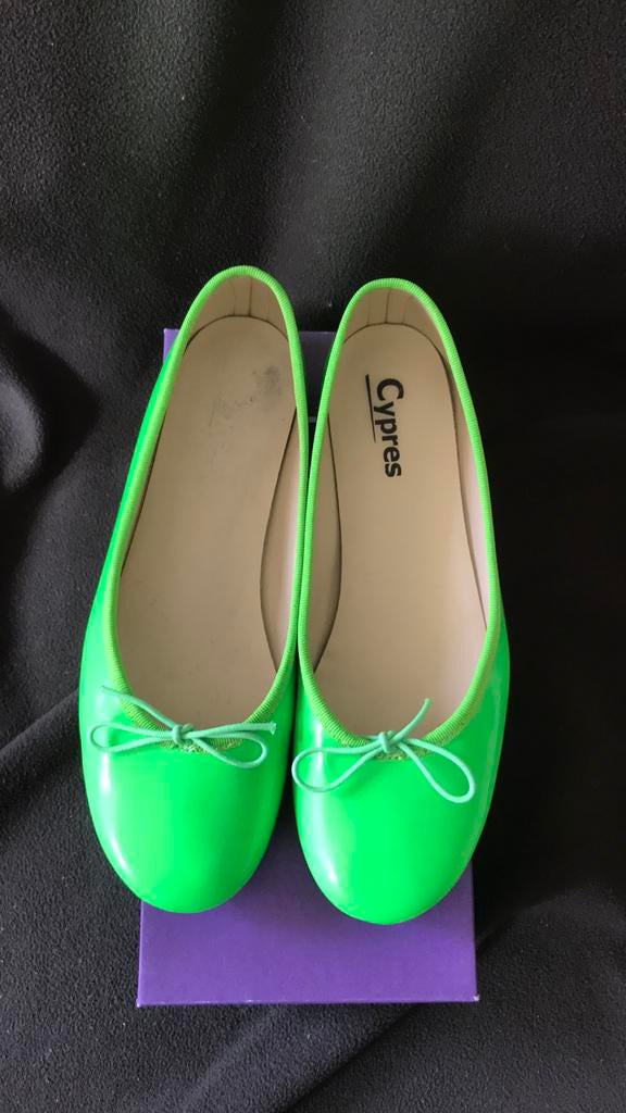 Ballerines vert fluo portées 1 seule fois, Comme neuf