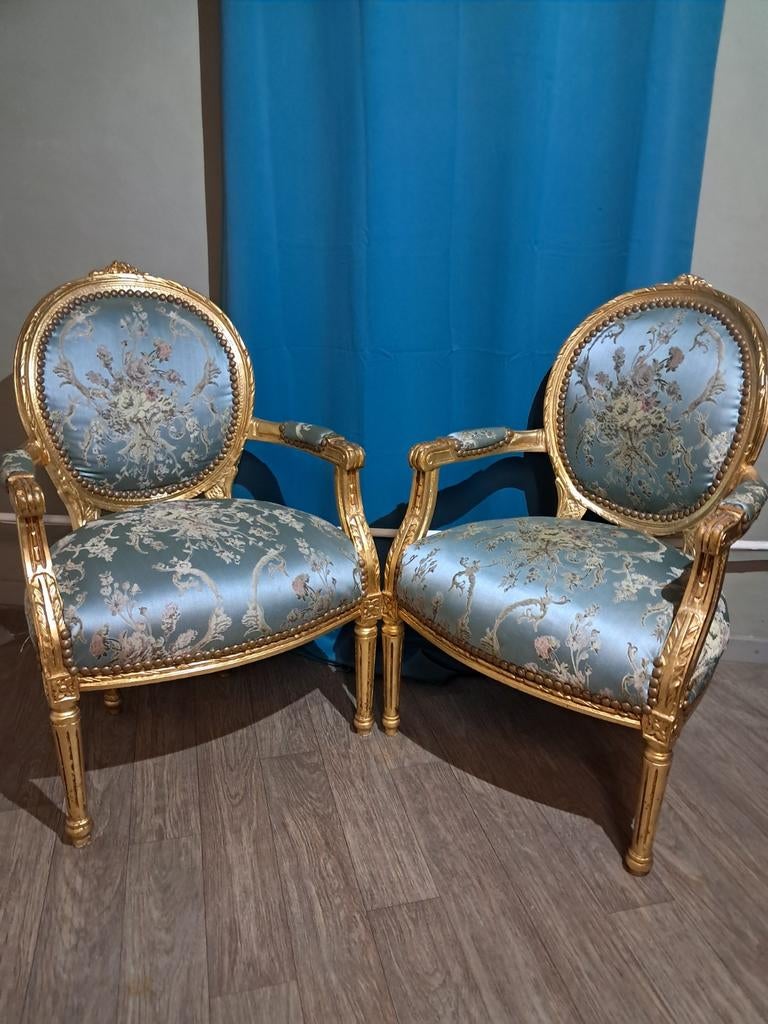 2 Fauteuils Baroque ( Médaillon), Ophalen