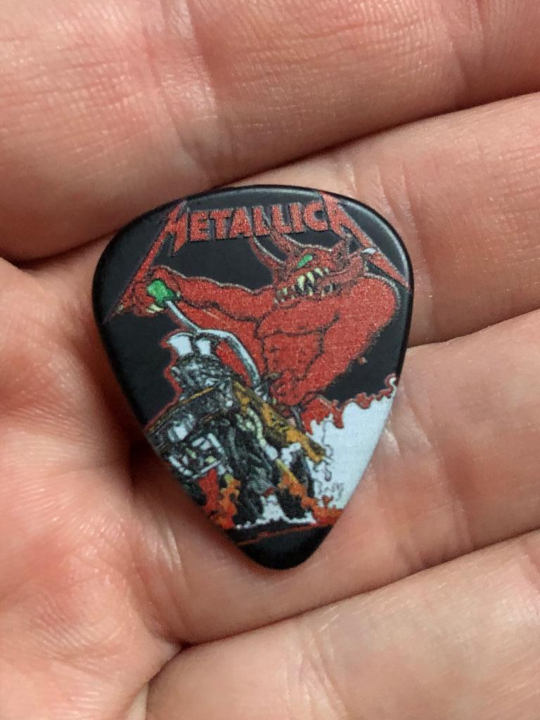 Metallica rare 2024 full speed Guitarpick  plectrum, Ophalen of Verzenden, Zo goed als nieuw