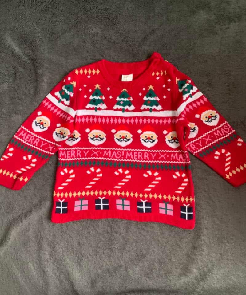 2 Kerstpulls maat 74, Enfants & Bébés, Vêtements de bébé | Taille 74, Comme neuf, Garçon ou Fille, Pull ou Veste, Enlèvement