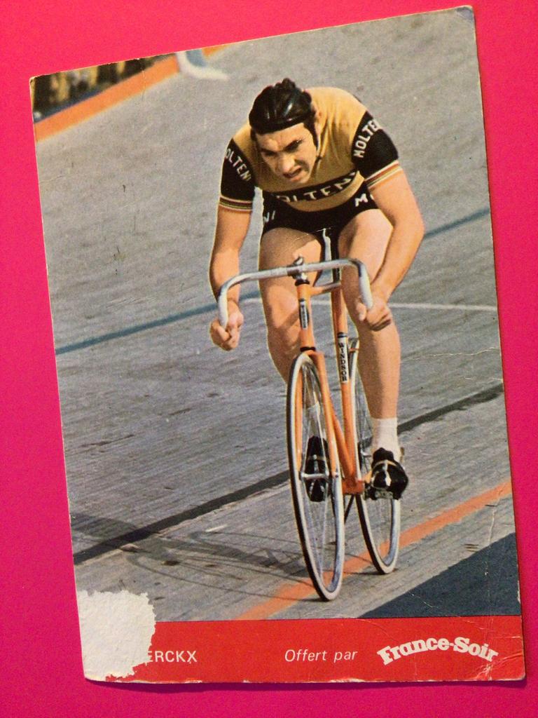 wielerkaart 1972 mexico team molteni  eddy merckx, Verzenden, Gebruikt