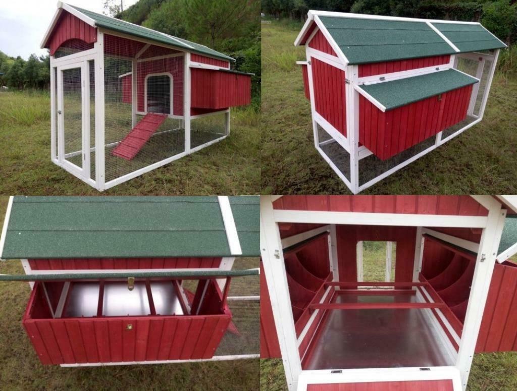 Poulailler XXL abri 12 poules 8 pondoirs abri coq enclos XXL, Envoi, Neuf, Poulailler