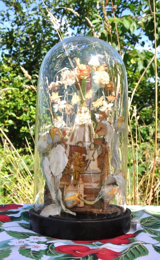 globe en verre religieux socle bois, Enlèvement