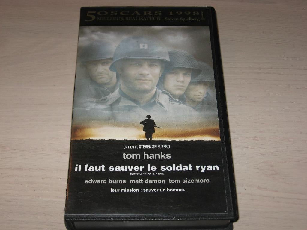 k7 vhs il veut sauver le soldat ryan, Cd's en Dvd's, VHS | Film, Ophalen of Verzenden, Zo goed als nieuw, Overige genres