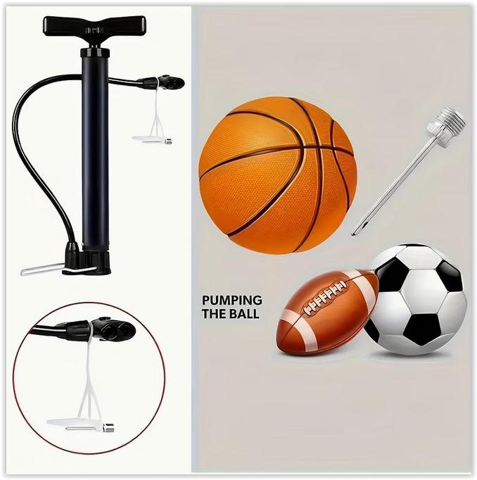 Pompe à Vélo Manuelle Portable - Pompe à Main Robuste, Enlèvement ou Envoi, Manomètre, Neuf