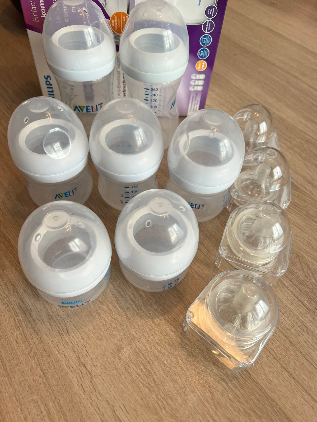Philips Avent Natural set flessen + zuigspenen, Ophalen, Nieuw