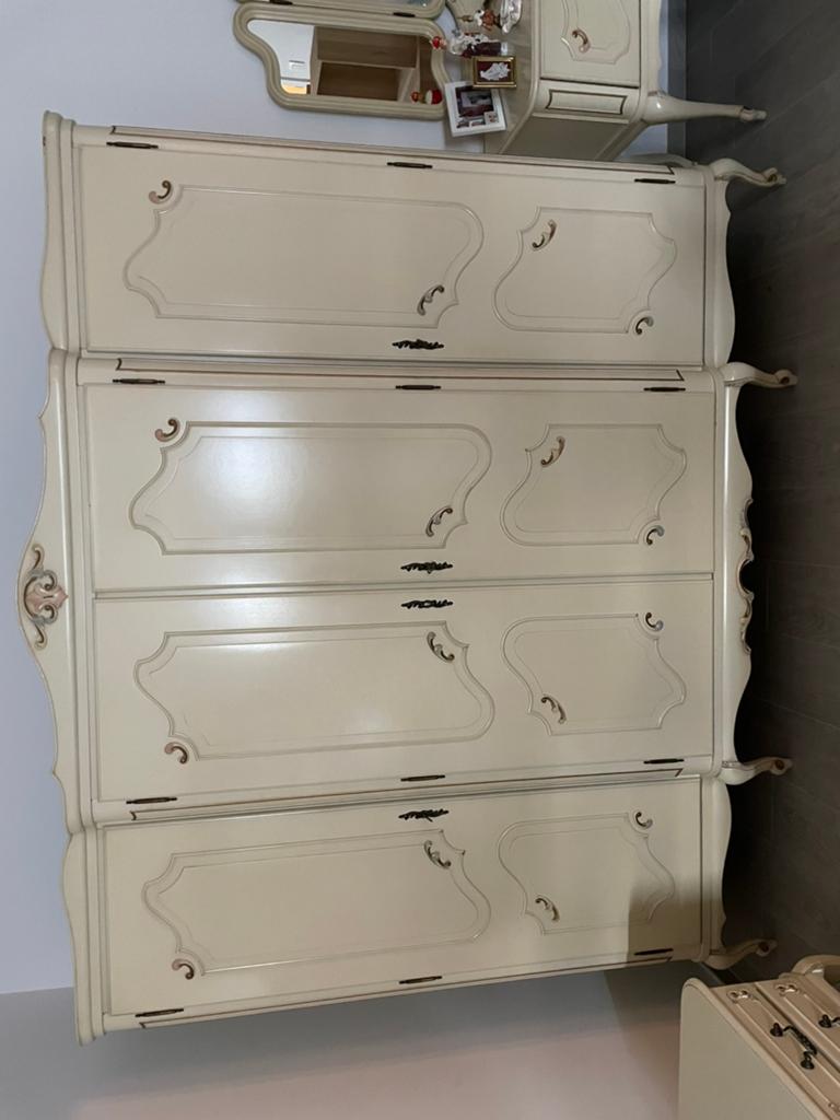 Slaapkamer en kasten, Huis en Inrichting, Slaapkamer | Bedden, Ophalen, Gebruikt, Klassiek, 140 cm