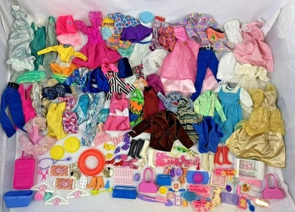 Poupées de mode Barbie Clone, collection vintage, vêtements, Overige thema's, Accessoires inclus, Comme neuf, Duplo