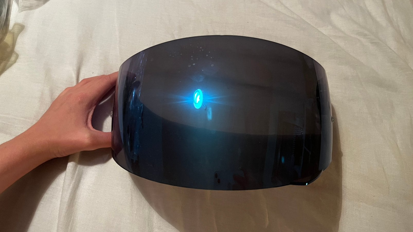 18x originele Lazer Helmets Blue Mirror / Tinted Visors, Vélos & Vélomoteurs, Pièces de cyclomoteur | Général, Envoi, Comme neuf