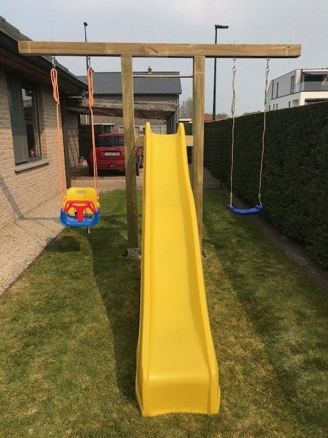 Schommel, Ophalen, Zo goed als nieuw, Glijbaan