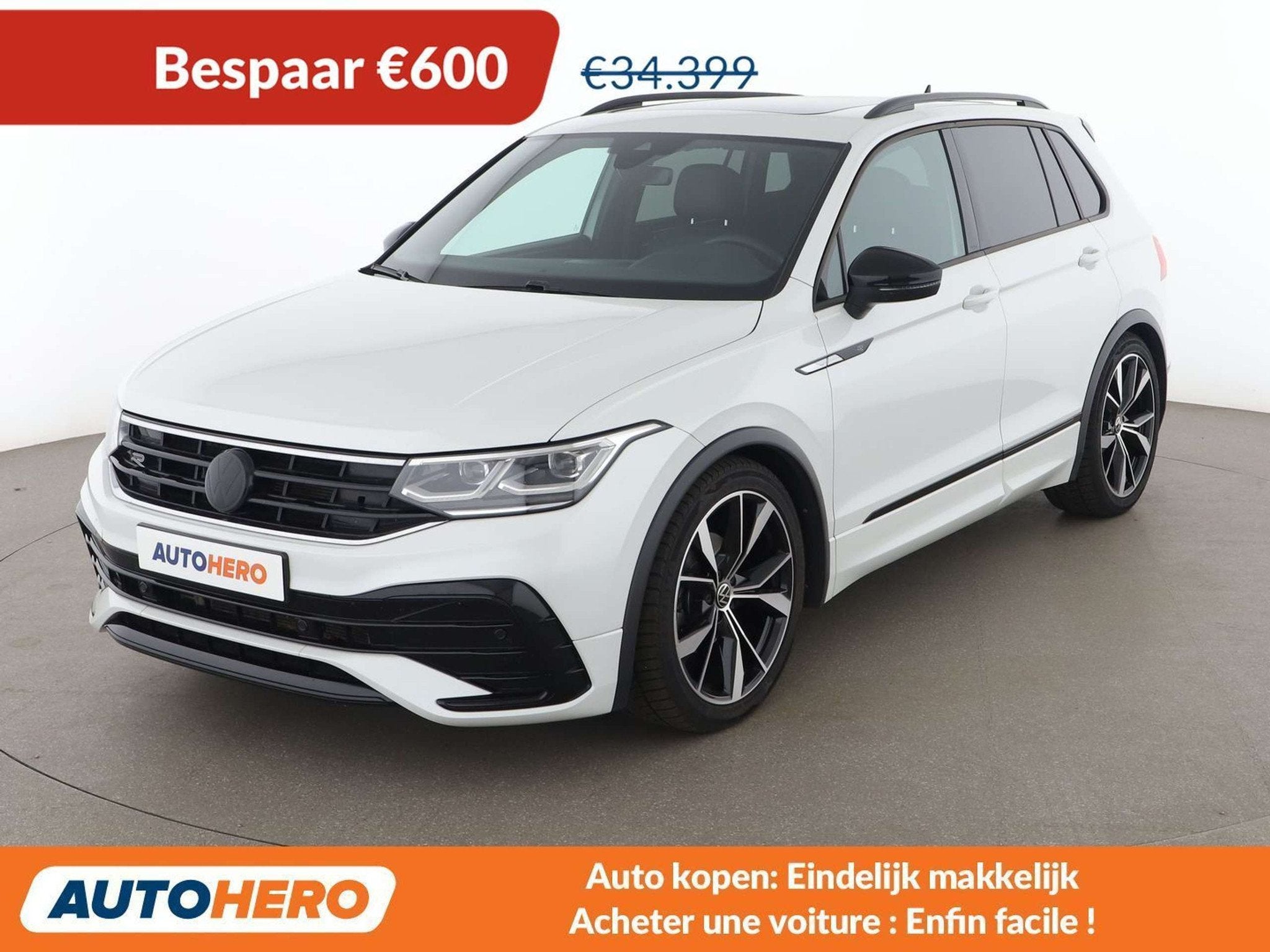 Volkswagen Tiguan 2.0 TDI R-Line (automatique), Autos, Cuir, Achat, 1968 cm³, Noir