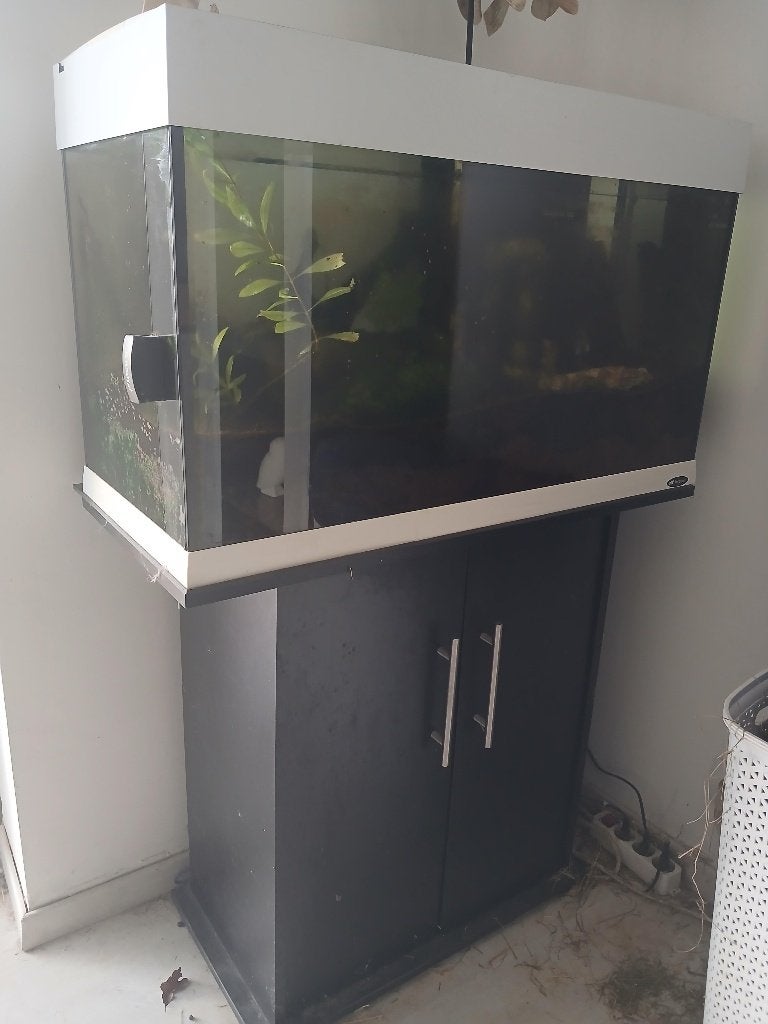 aquarium 140 litres et meuble aquarium, Enlèvement, Chauffage, Utilisé