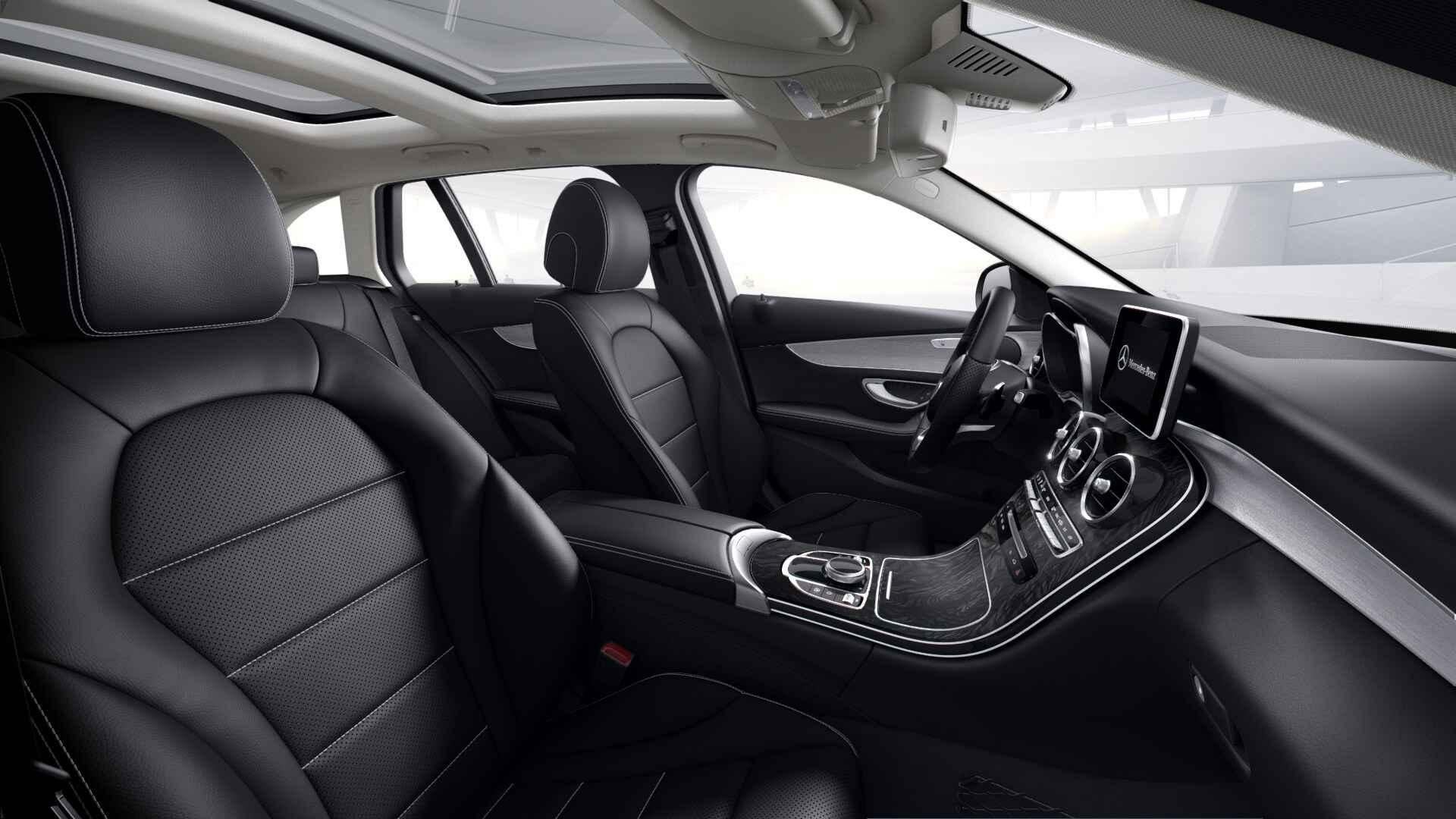 Mercedes-Benz C-Klasse 200 D Break AMG Line | Panoramisch Da, Auto's, Automatische klimaatregeling, 4 cilinders, 136 pk, Wit