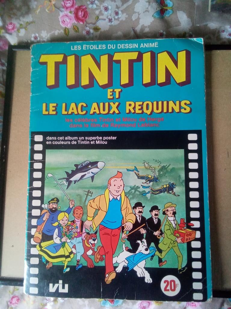 livre d'autocollants Tintin et le Lac aux requins, Enlèvement ou Envoi