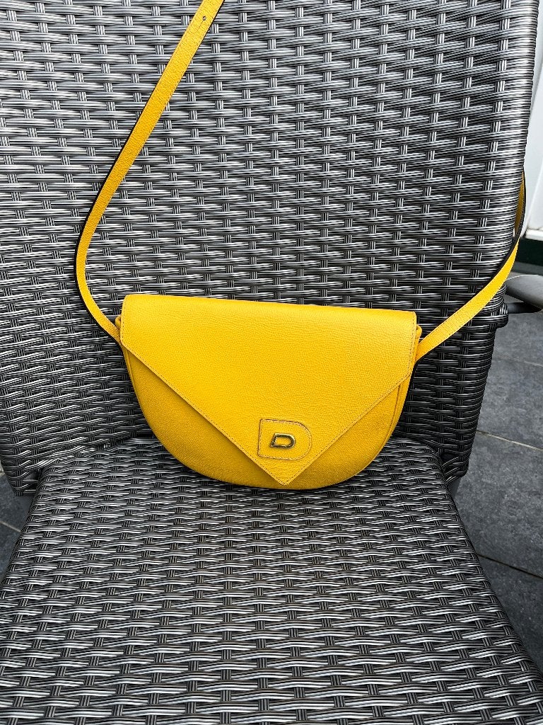 Duchateau handtas, Handtassen en Accessoires, Overige merken, Gebruikt, Geel, Ophalen of Verzenden
