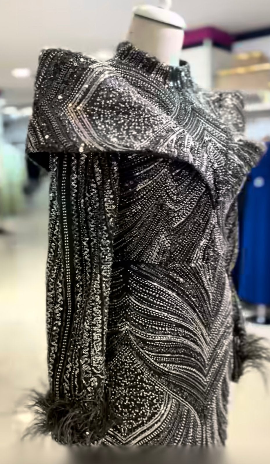 Avondjurk, Kleding | Dames, Ophalen, Zo goed als nieuw, Maat 42/44 (L)
