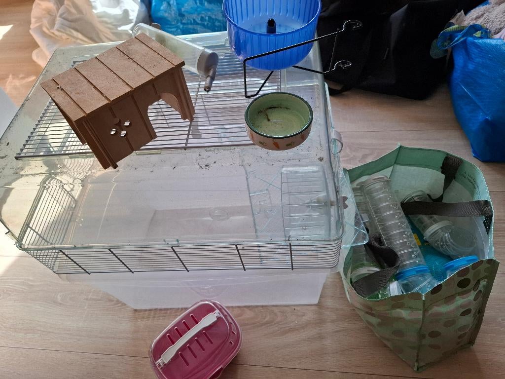 Hamsterkooi, Dieren en Toebehoren, Ophalen, Kooi, Gebruikt, 60 tot 90 cm