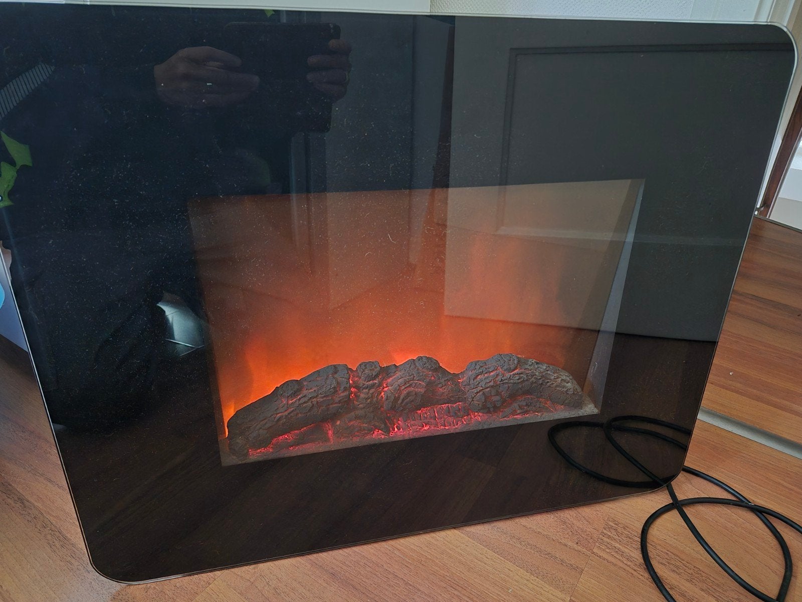 sfeerhaartje / verwarming, Maison & Meubles, Cheminées, Enlèvement, Utilisé, Suspendu, Cheminée électrique