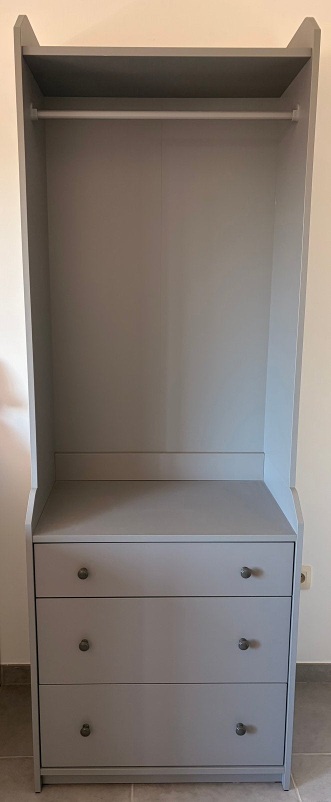 Open kledingkast met drie lades - HAUGA Ikea, Ophalen, Gebruikt, 50 tot 100 cm, Met lade(s)
