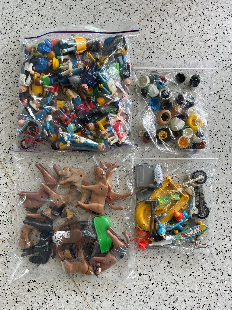 Collection Playmobil rétro, Enlèvement, Utilisé, Pièces détachées, Figurines