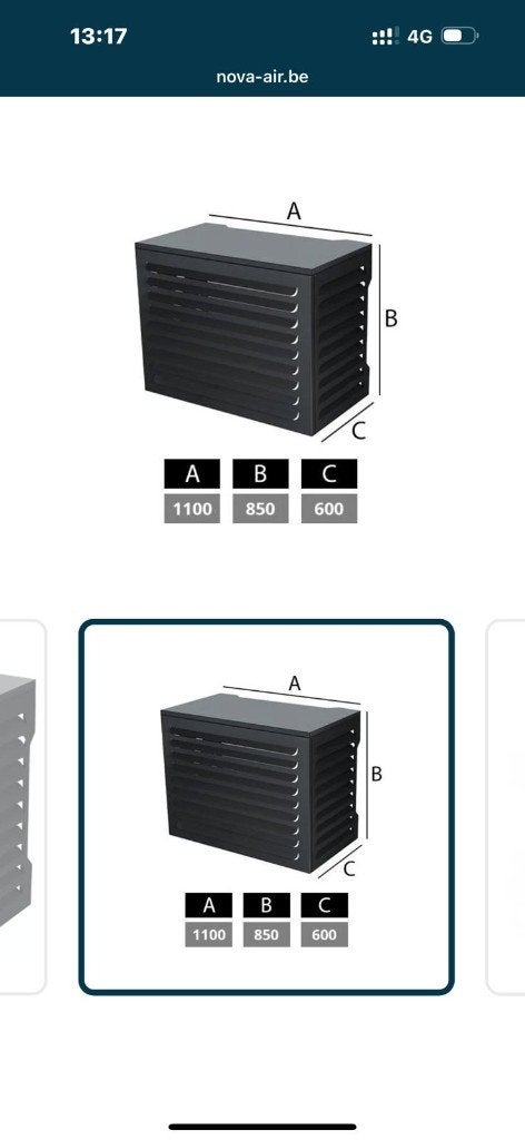 Airco cover flioli, Ophalen, Zo goed als nieuw
