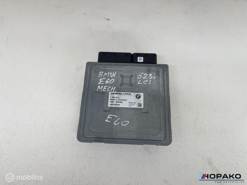 ECU / Motorcomputer BMW | MSD80 | 7586940, Autos : Pièces & Accessoires, Enlèvement ou Envoi, Einsteinlaan 5, rijswijk, Bmw, Utilisé