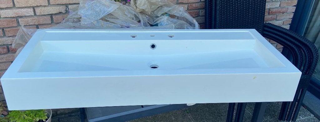 Ben Modena Design Wastafel (120x48 cm) – 3 gate, Bricolage & Construction, Enlèvement, Neuf, Lavabo