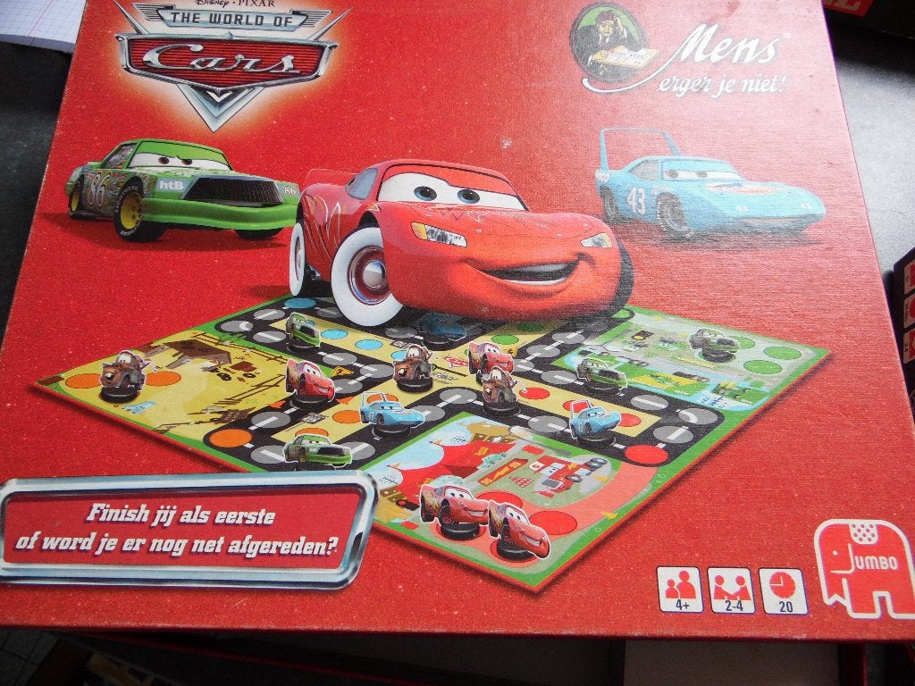 Mens erger je niet Cars, Drie of vier spelers, Ophalen of Verzenden, Zo goed als nieuw, JUMBO