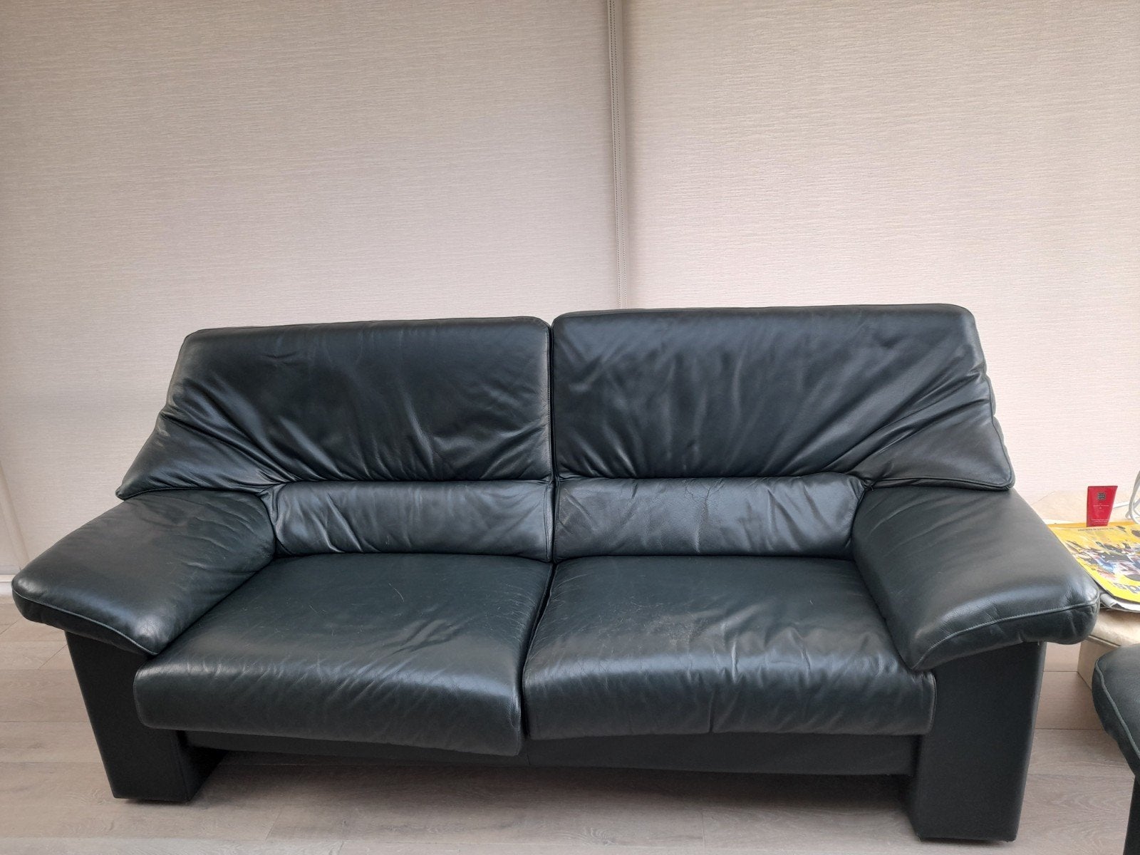 Gratis  leder zetel 3 zit, Ophalen